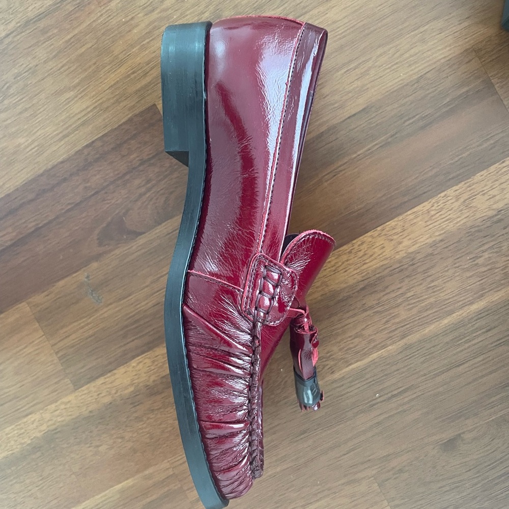 ALOHAS Burgundy Marietta Onix Leather Loafer